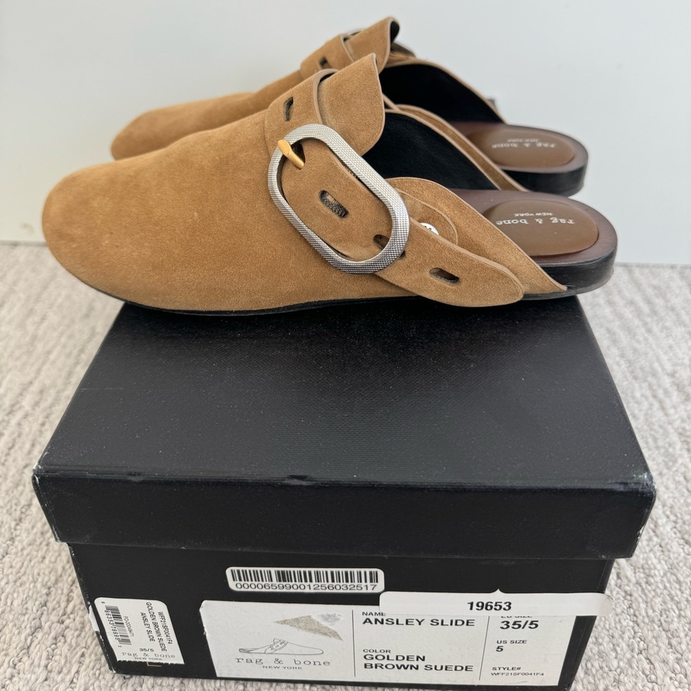 Rag & Bone Ansley Slides Size 5 - image 4